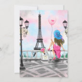 パリ誕生日カードウィズエッフェルタワー (裏面)