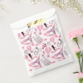 パリ誕生日シャワー結婚パーティーズピンク フェイバーバッグ