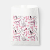 パリ誕生日シャワー結婚パーティーズピンク フェイバーバッグ (正面)