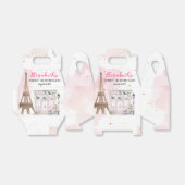 パリ誕生日パリジャンカフェティーパーティー誕生日 フェイバーボックス (折り畳みなし)