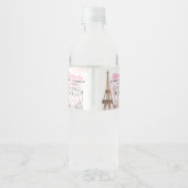 パリ誕生日パリジャンカフェティーパーティー誕生日 ペットボトルラベル (裏面)