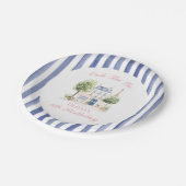 パリ誕生日パリジャンカフェティーパーティー ペーパープレート (アングル)