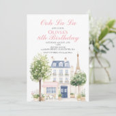 パリ誕生日パリジャンカフェティーパーティー 招待状 (スタンド正面)