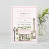 パリ誕生日パリジャンカフェ 招待状 (スタンド正面)