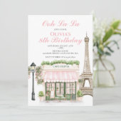 パリ誕生日パリジャンカフェ 招待状 (スタンド正面)