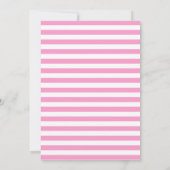 パリ誕生日ブロンドヘアガールアンドプードル 招待状 (裏面)