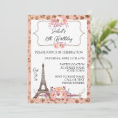 パリ誕生日招待状 招待状 (スタンド正面)