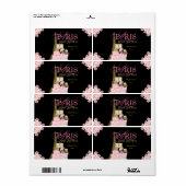 パリ赤ちゃんシャワー水ボトルラベル ラベル (フルシート)