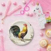 パリ農園の雄鶏任意の目的パーティープレート ペーパープレート (パーティー)
