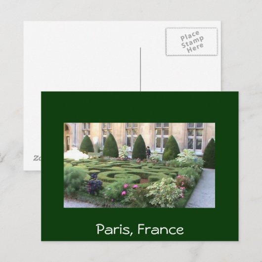 パリ迷路庭園 ポストカード (正面/裏面)