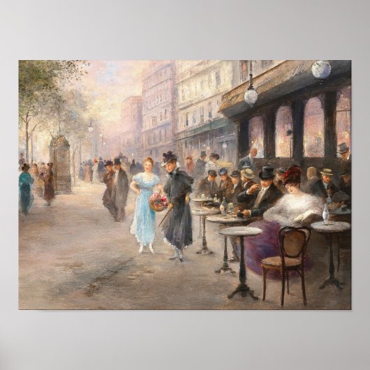 パリ通りオールドアート ポスター (正面)