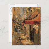 パリ通りシーン ポストカード (正面/裏面)