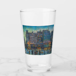 パリ通りライトアップフランスのナイトアート タンブラーグラス