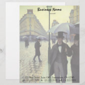 パリ通りレイニーデイバイグスタヴカイレボット レターヘッド (正面/裏面)