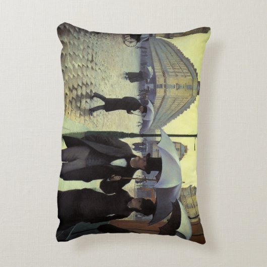 パリ通りレインデイバイグスターブカイルボッテ アクセントクッション (裏面(縦))