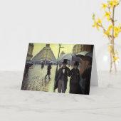 パリ通りレインデイバイグスターブカイルボッテ カード (黄色い花)