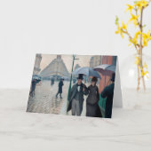 パリ通りレインデイバイグスターブカイルボッテ カード (黄色い花)