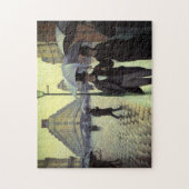 パリ通りレインデイバイグスターブカイルボッテ ジグソーパズル (縦)