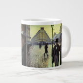 パリ通りレインデイバイグスターブカイルボッテ ジャンボコーヒーマグカップ (正面右)