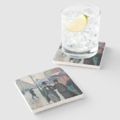 パリ通りレインデイバイグスターブカイルボッテ ストーンコースター (横)