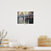 パリ通りレインデイバイグスターブカイルボッテ ポスター (キッチン)