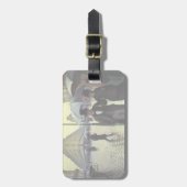 パリ通りレインデイバイグスターブカイルボッテ ラゲッジタグ (正面縦)