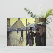 パリ通りレインデイバイグスターブカイルボッテ 招待状 (スタンド正面)