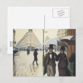 パリ通りレインデイ ポストカード (正面/裏面)