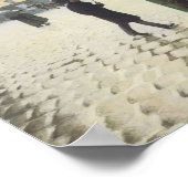 パリ通りレインデイby Caillebotte ポスター (角)