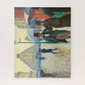 パリ通り雨の日│グスタヴカイルボッテ ジグソーパズル (縦)