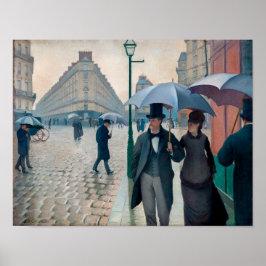 パリ通り雨日 | Gustave Caillebotte | ポスター
