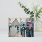 パリ通り雨日 | Gustave Caillebotte | ポストカード (スタンド正面)