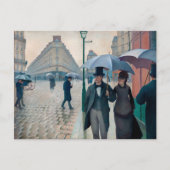 パリ通り雨日 | Gustave Caillebotte | ポストカード (正面)