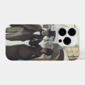 パリ通り雨日 iPhoneケース (裏面横)