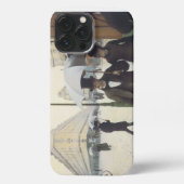 パリ通り雨日 iPhoneケース (裏面)