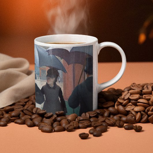 パリ通り；雨の日バイグスタヴカイルボッテ コーヒーマグカップ