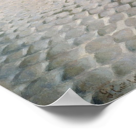 パリ通り; Rainy Day ポスター (角)