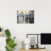 パリ通り; Rainy Day ポスター (ホームオフィス)