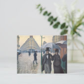 パリ通り; Rainy Day ポストカード (スタンド正面)