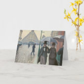 パリ通り; Rainy Day AKA Paris: A Rainy Day カード (黄色い花)