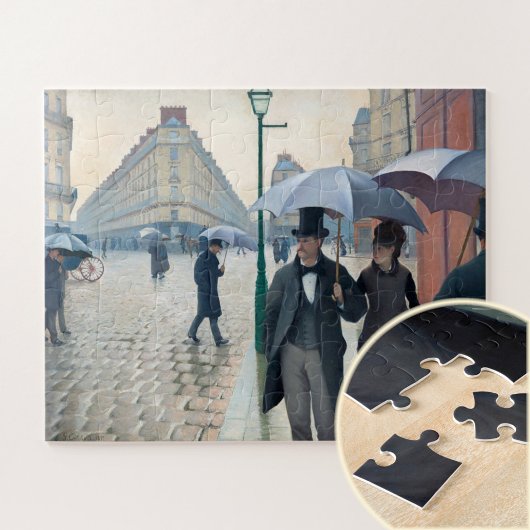 パリ通り、Rainy Day by G. Caillebotte, Art ジグソーパズル