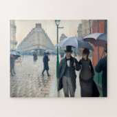 パリ通り、Rainy Day by G. Caillebotte, Art ジグソーパズル (横)