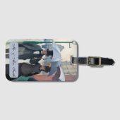 パリ通り、Rainy Day by G. Caillebotte, Art ラゲッジタグ (正面横)