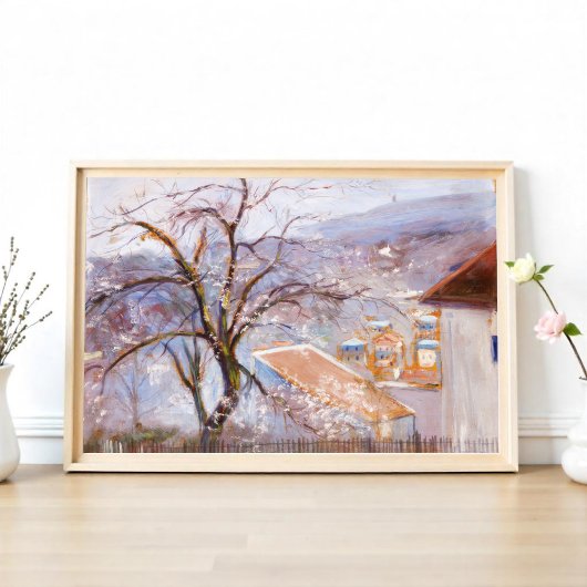 パリ郊外のヒューゴ・シンバーグ ポスター