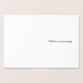 パリ金ゴールドまたはシルバーフォイル記念日カード – カスタム 箔カード (内部)