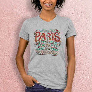 パリ開花ラブシンフォニーウォメンズスリムフィット Tシャツ