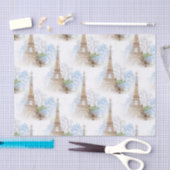 パリ青のアジサイの白のティッシュペーパー 薄葉紙 (クラフト)