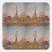 パリ魅力的からラブジャイムパリデザイン スクエアシール (正面)