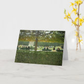 パリ魅力的スの公園 カード (黄色い花)