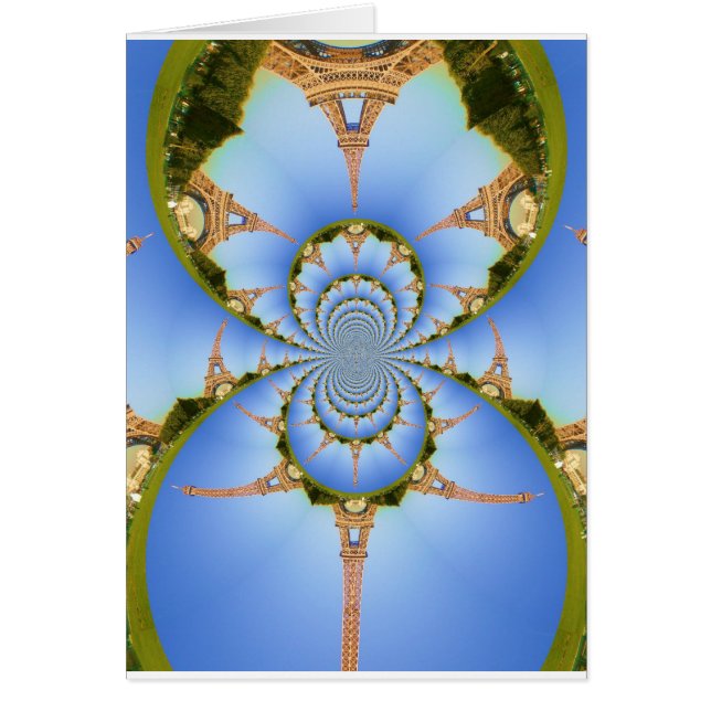 パリ魔法：幾何学的エッフェルタワーデザイン (正面)